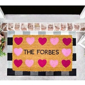 Heart Pattern Customized Valentine’s Day Doormat